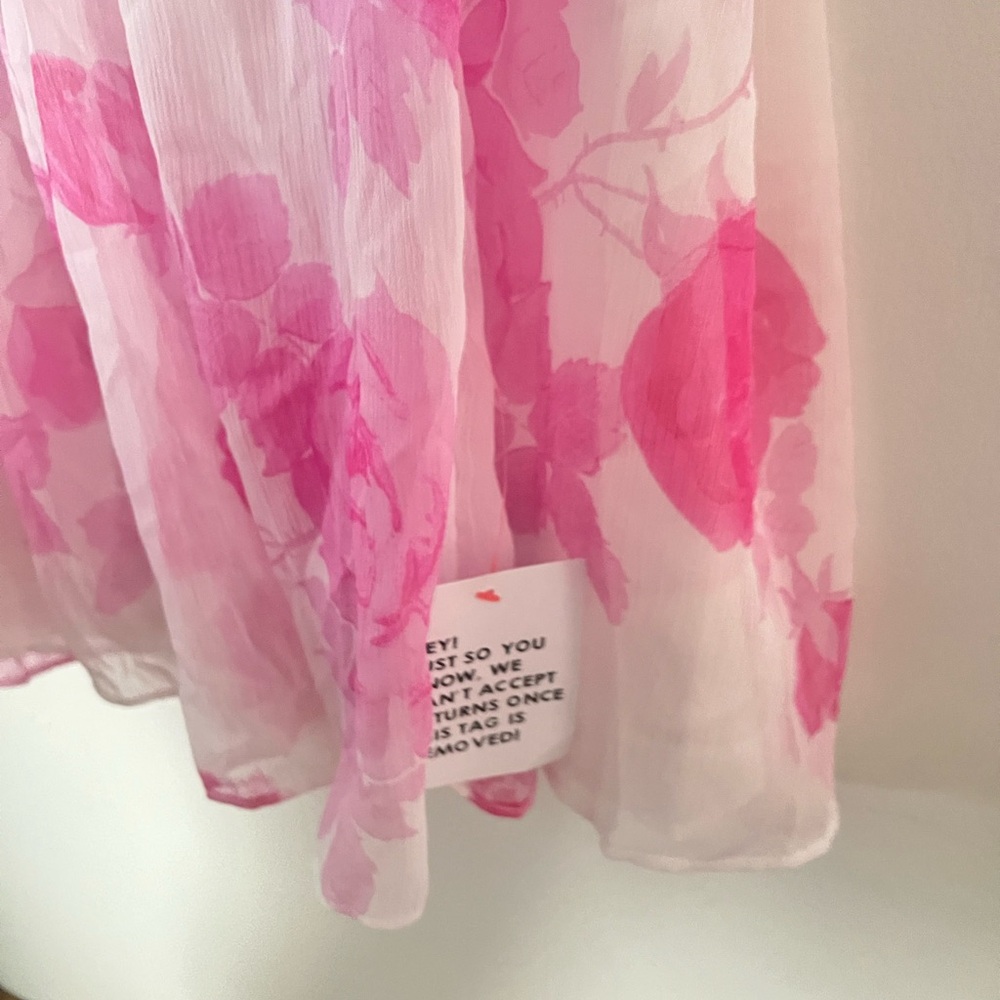 Pink Floral Maxi Dress - Picture 4 of 5